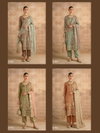 7081 And 7084 By Alizeh Shimmer Silk Kurti With Bottom Dupatta Suppliers In India
